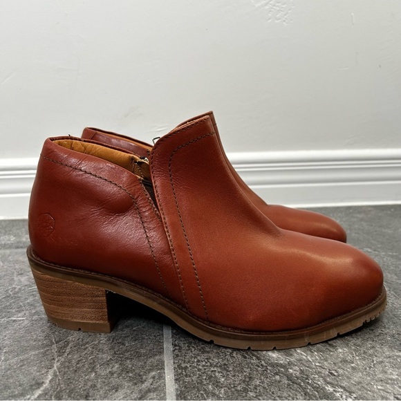 Xena Brown Leather Gravity Ankle Boots Workwear Steel Toe Size 8.5 - Picture 1 of 15